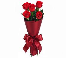 Букет 5 Красных роз Эдлесс Лав в Денежниково