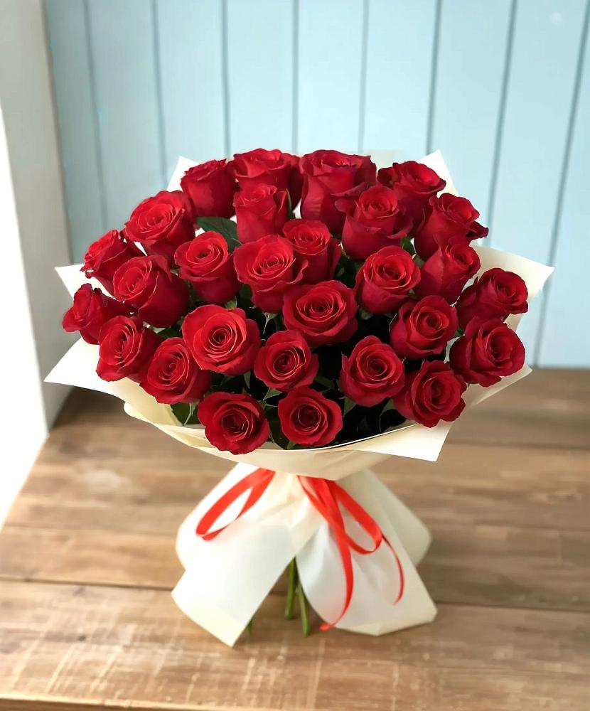 Букет 29 Красных роз в Денежниково