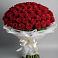 Букет 101 Красная роза Блэк Мэджик в Денежниково