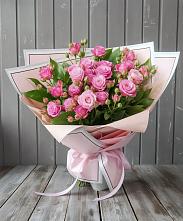 Букет Розовый кустик в Денежниково