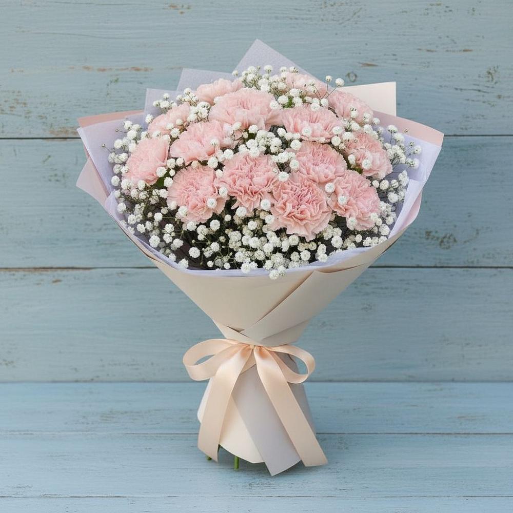 Букет цветов из: Гвоздики в Денежниково