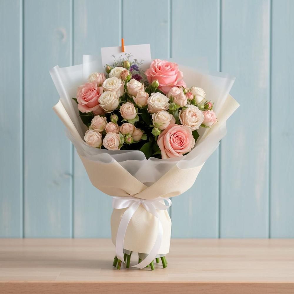 Букет цветов из: Розы в Денежниково