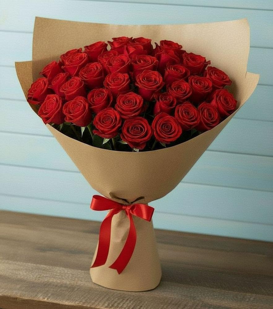 Букет Красные розы Милано в Денежниково