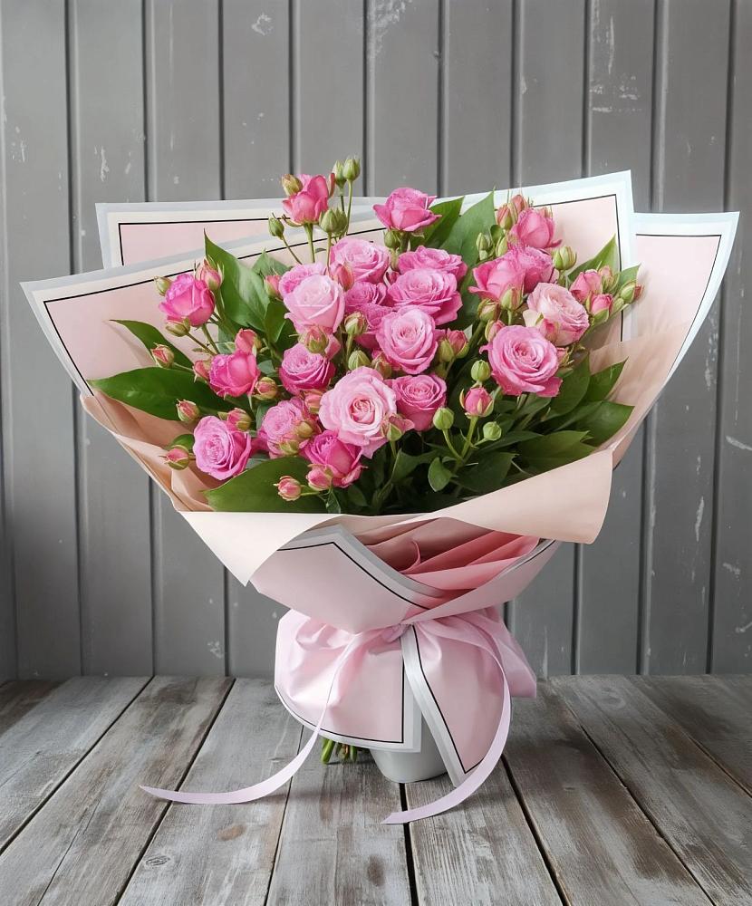 Букет Розовый кустик в Денежниково