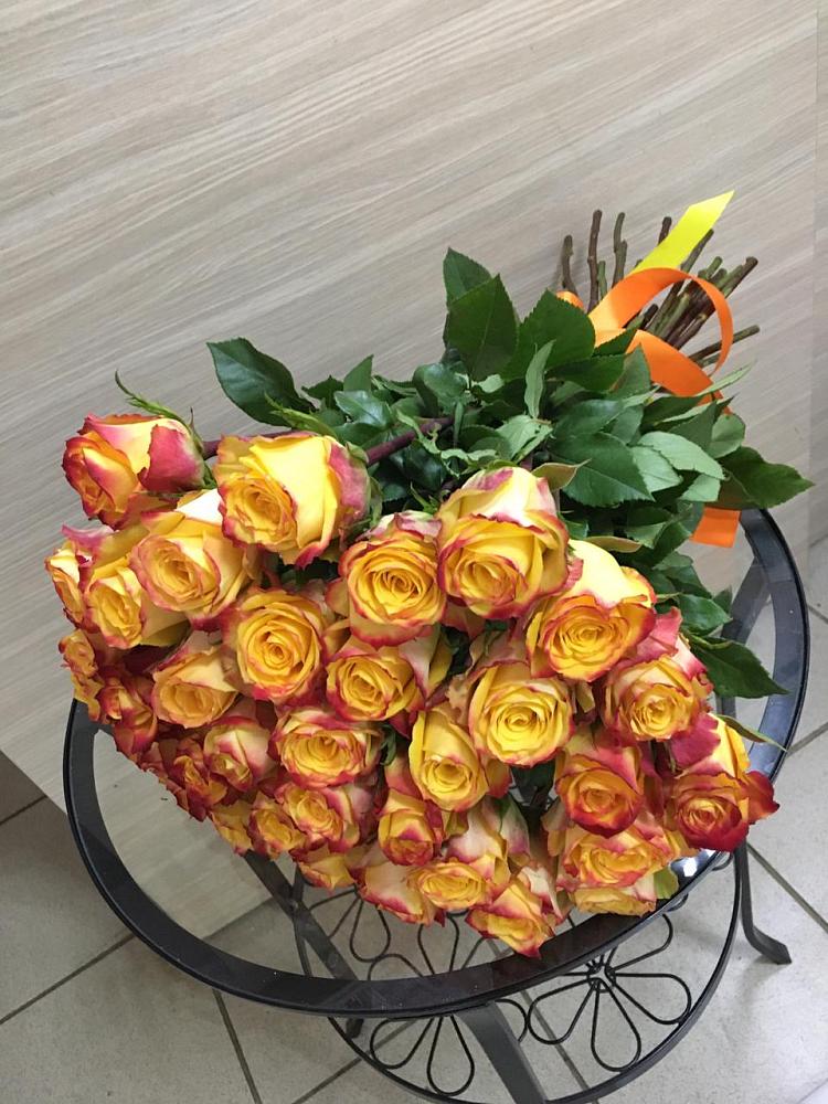 Букет Желтые розы в Денежниково