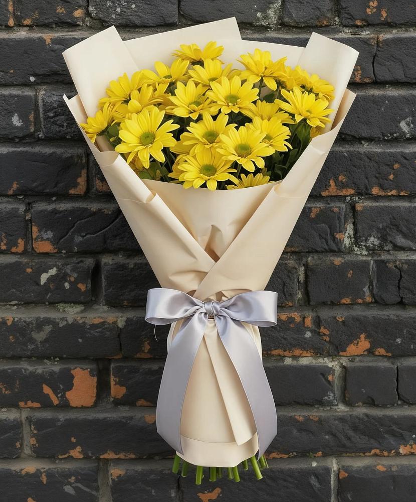 Букет цветов из: Хризантемы в Денежниково